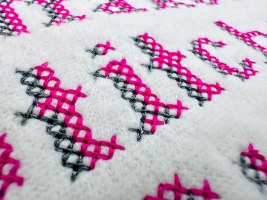 Cross Stitch Shadow Font Standard Embroidery Design