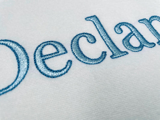 Block Font Bean Stitch Embroidery Design