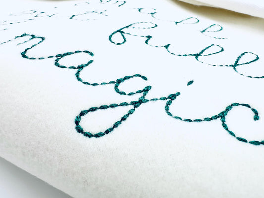 Hand Stitch Effect Font Tala Standard Embroidery Design
