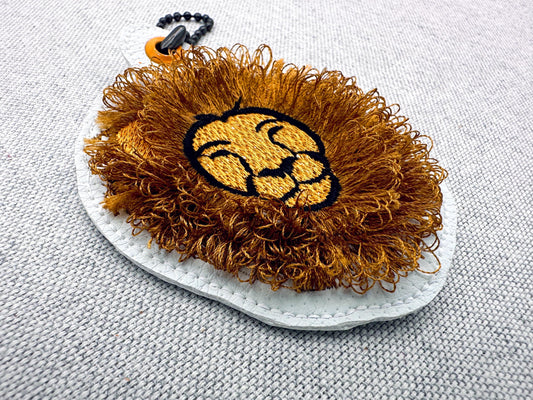 Fringed Lion Chenille Embroidery Design