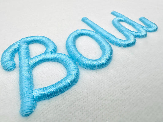Puffy Foam Font Bold Puffy Embroidery Design