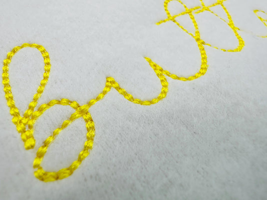 Handwritten Font Buttercup Standard Embroidery Design