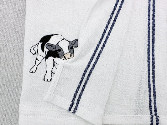 Playing Little Bull Heifer Calf In-the-Hoop Embroidery Design