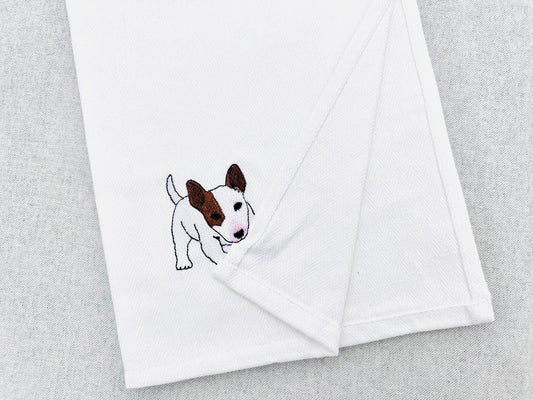 Playing Bull Terrier In-the-Hoop Embroidery Design