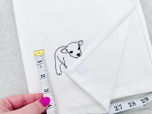 Playing Lamb In-the-Hoop Embroidery Design