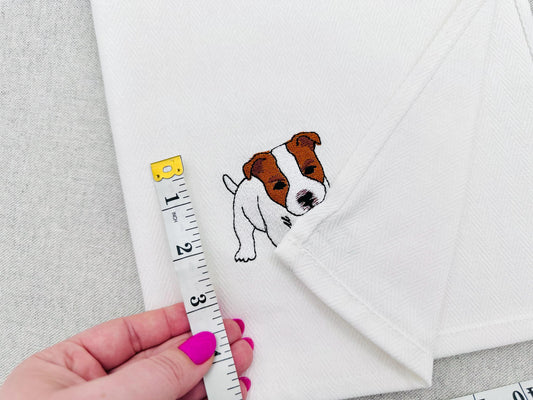 Playing Staffy Puppy In-the-Hoop Embroidery Design