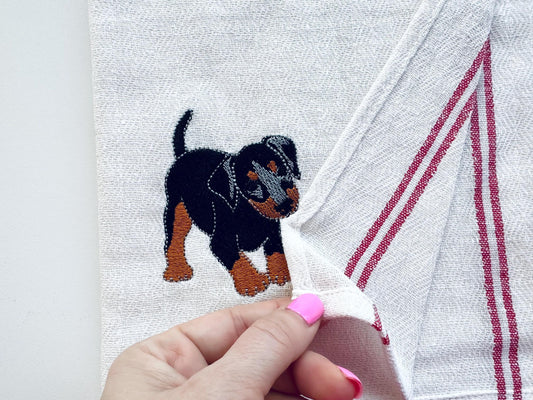 Doberman Puppy In-the-Hoop Embroidery Design