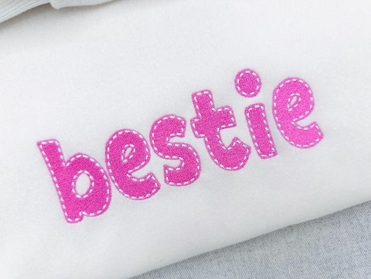 Melany Fill Stitch Font Embroidery Design