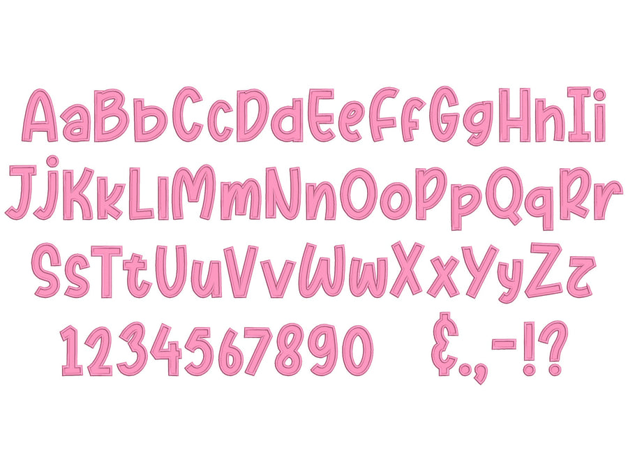 Baby Applique Font