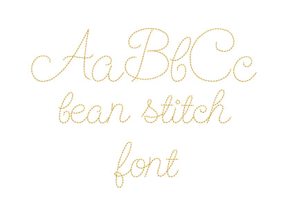 Bean Stitch Mini Line Font