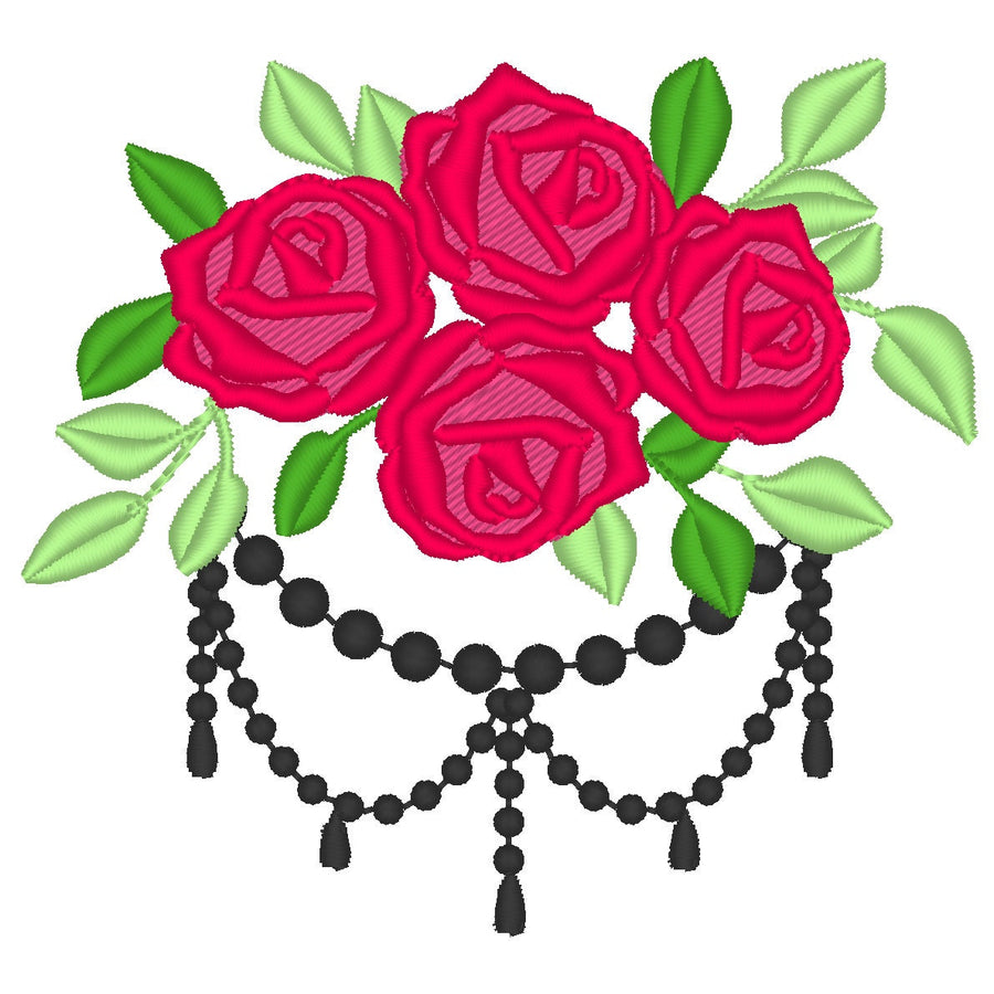 Accent Floral Rose Bouquet with Chain