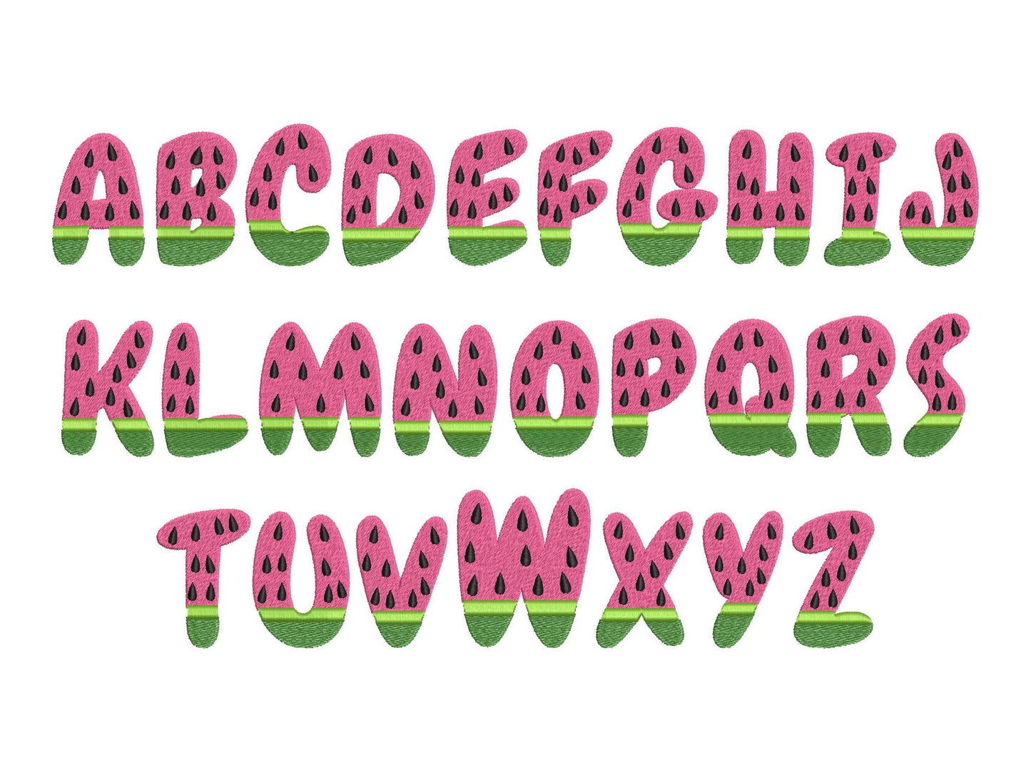 Tutti Frutti Watermelon Fruit Font