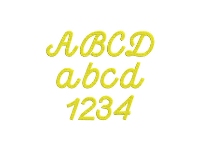 Fill Stitch Cursive Script Font