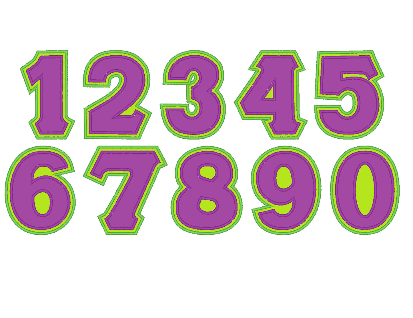 English and Sororities Greek Font Set of 2