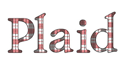 Buffalo Gingham Plaid Patterned Font