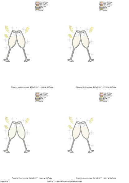Champagne Cheers Split Side Seam