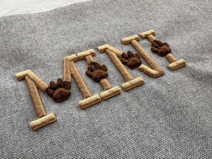 Puff Puffy Foam Dog Cat Paw Font