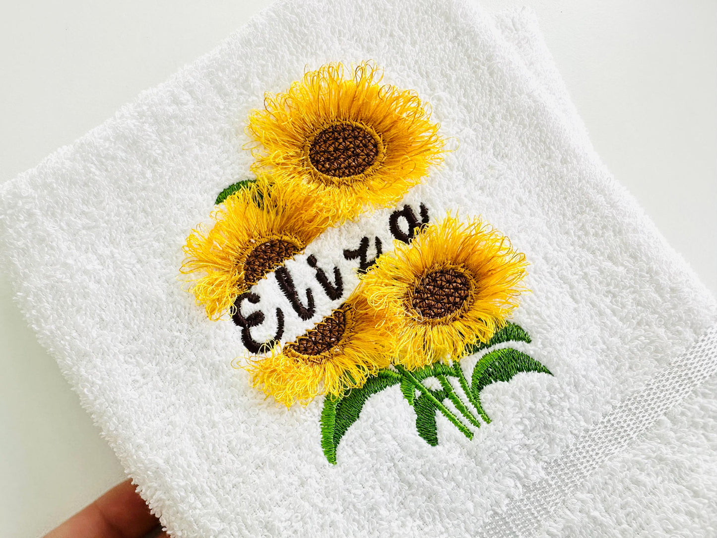 Split Sunflower and mini Font SET Fringed Fluffy Fringe Flower machine