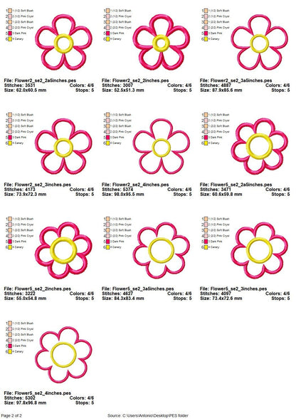 Little Butterfly and Flower Applique