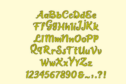 Iridescent Ombre Font Chico