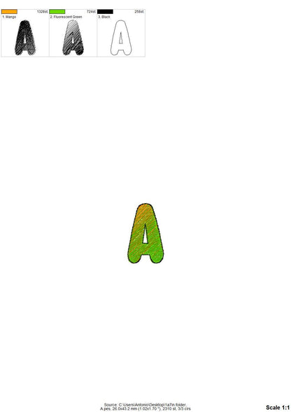 Iridescent Gradient Ombre Font Sweetie