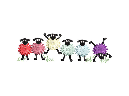 Fringed Funny Sheep Lamb 6