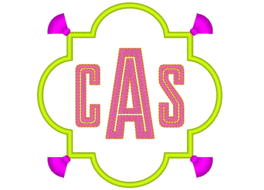 Chinoiserie Skinny Monogram Font