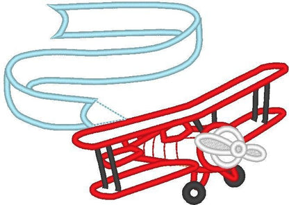 Single Airplane and with Banner Applique