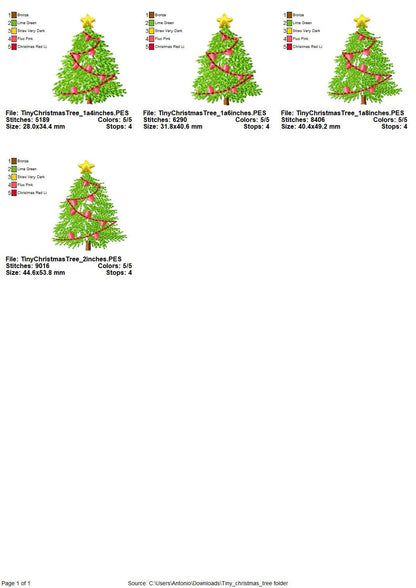 Old Fashioned Mini Christmas Tree