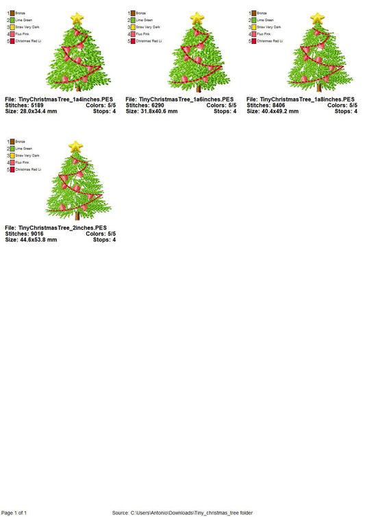 Old Fashioned Mini Christmas Tree