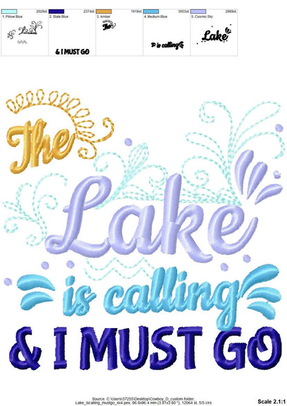 The Lake is Calling and I Must Go