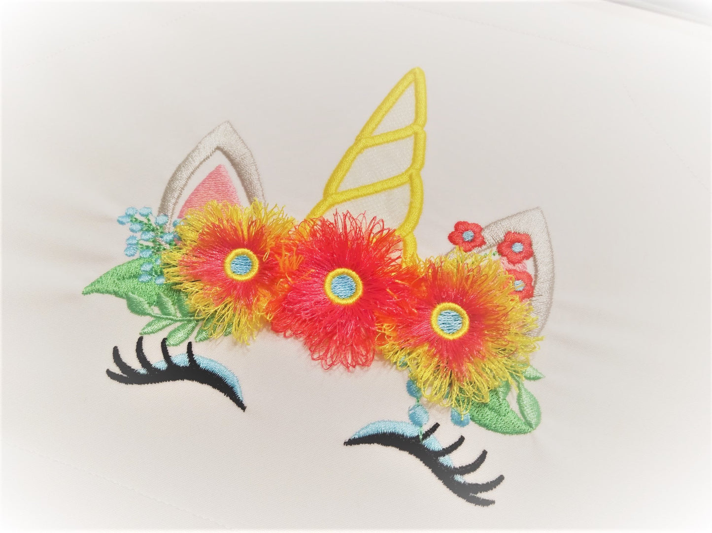 Pretty Eyes Unicorn Fringed Floral Crown