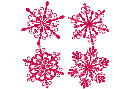 Swirl mini snowflakes set machine embroidery designsDOWNLOAD –