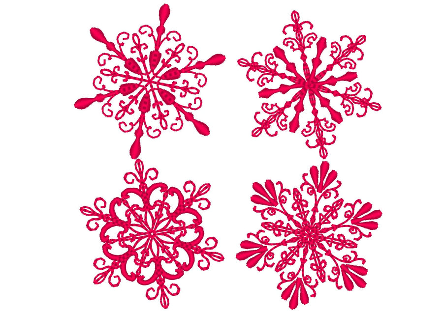Swirl mini snowflakes set machine embroidery designsDOWNLOAD –
