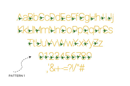 Satin stitch Mallard Font block type alphabet monogram machine