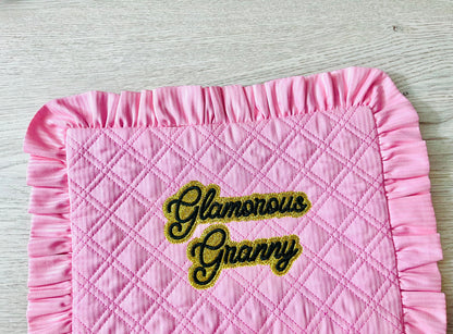 Glitter vinyl handwritten satin stitch italic FONT glitter HTV layer