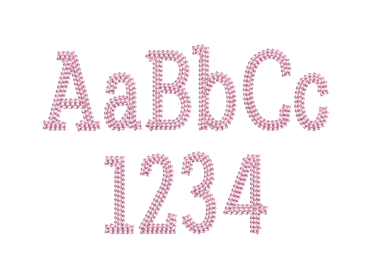 Chain Stitch Block Font