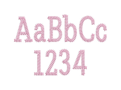 Chain Stitch Block Font