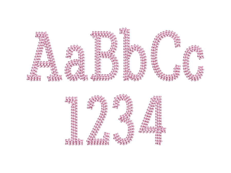 Chain Stitch Block Font