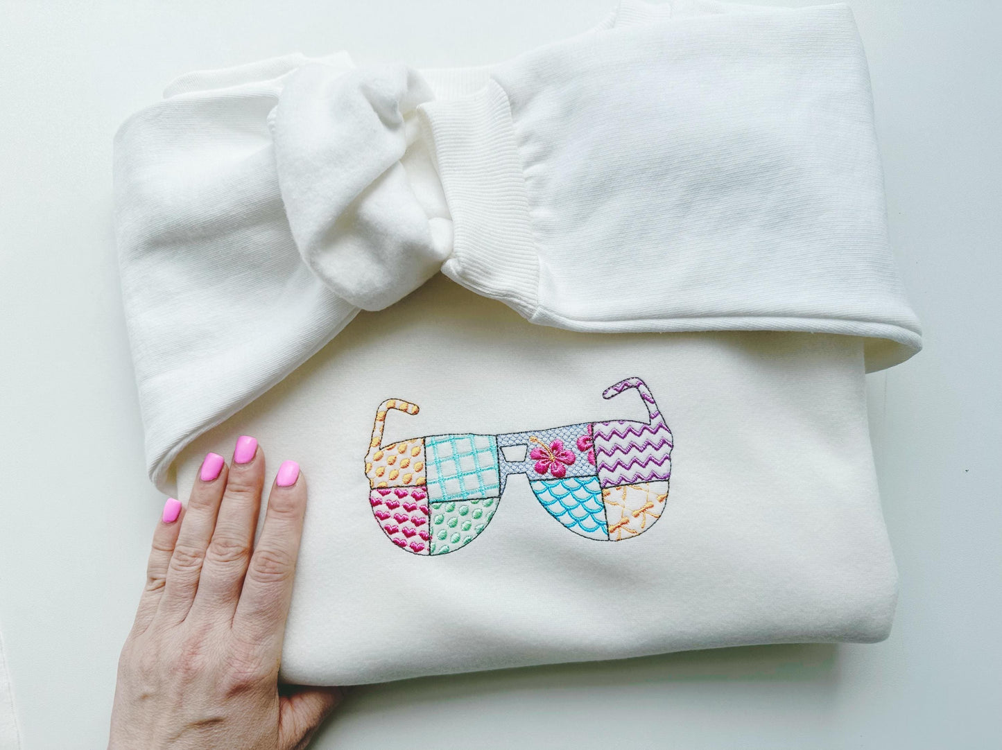 Patchwork Summer Sunglasses beach pool party outfit Sunglasses