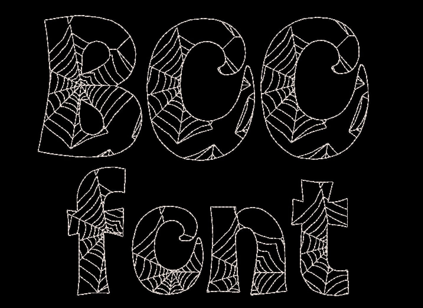 Boo Halloween Spiderweb Font