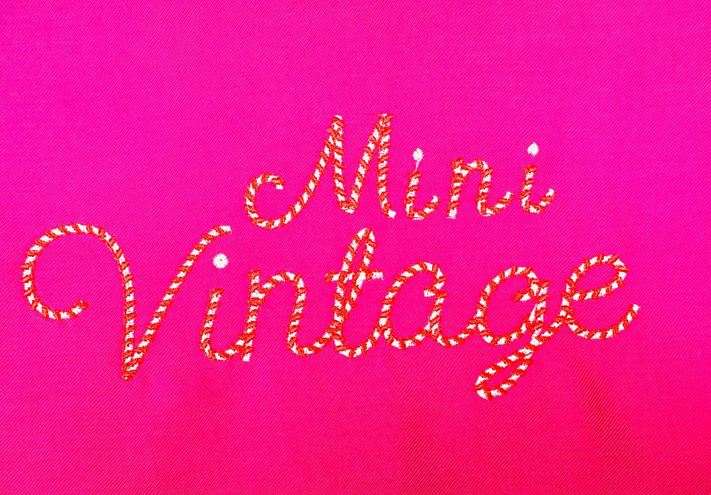 Retro Christmas Candy Cane Mini Font