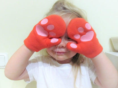 Kitty Cat Kids Mittens ITH