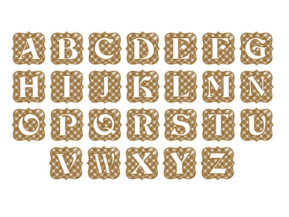 Embossed Towel Bold Monogram Font