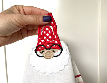 Christmas Gnome Towel Topper Set of 2