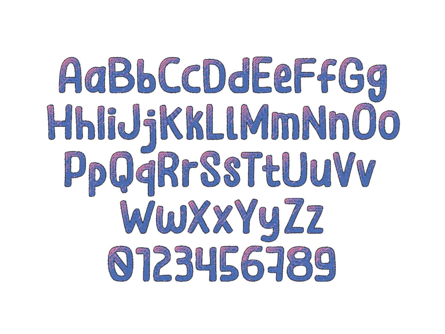 Magic Iridescent Ombre Font