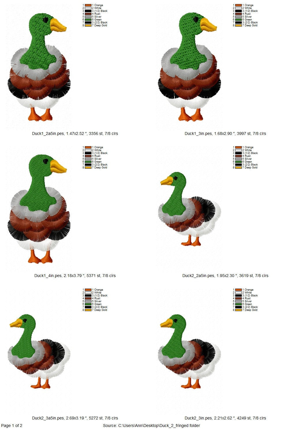 Fringed Duck Farm Bird