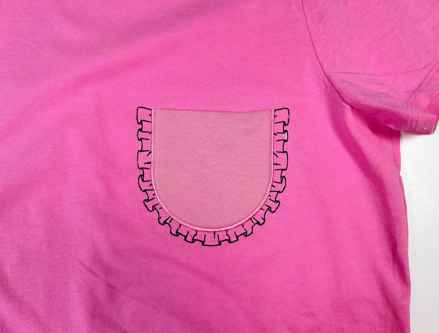 Genuine Girly Ruffle Pocket ITH