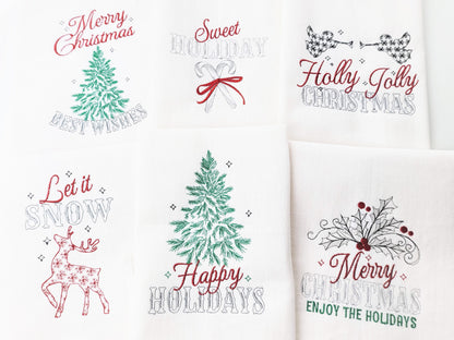 Old Fashioned Merry Christmas Set of 6