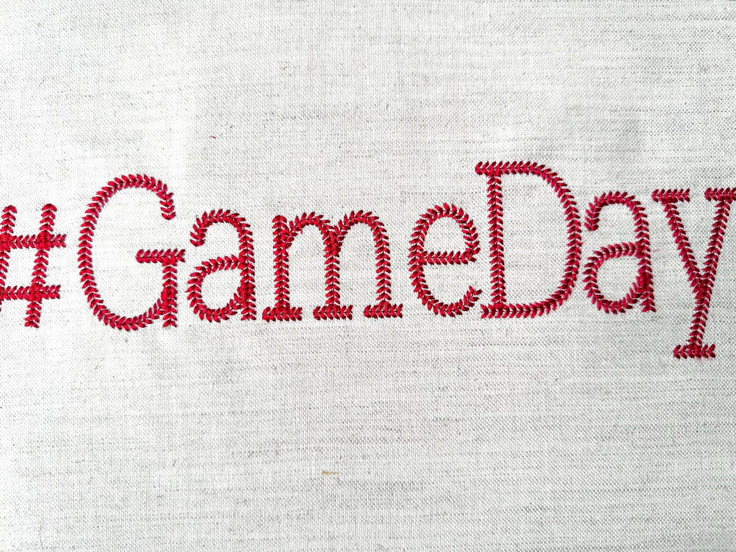 Baseball Stitch Block Varsity Font